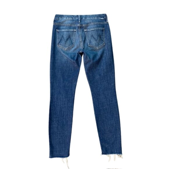 MOTHER Looker Ankle Step Fray Jeans in CAN'T LEAVE IT ALONE SIZE 26 - Picture 9 of 12
